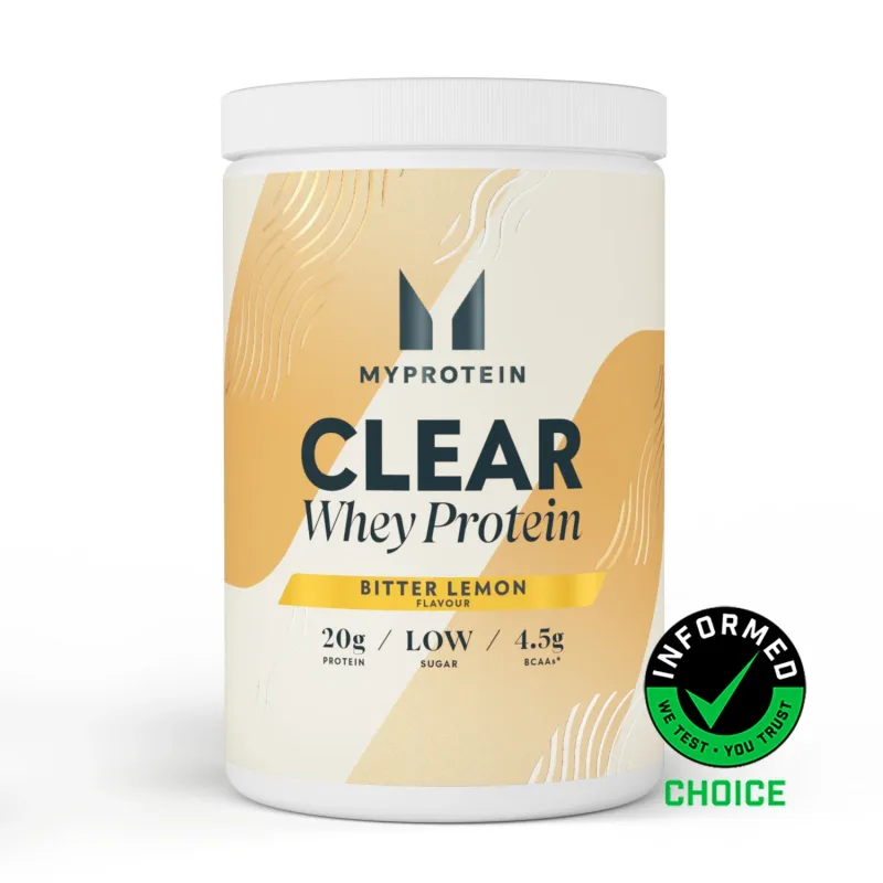 Clear Whey Isolat 500g - 20Portionen Bitter Lemon