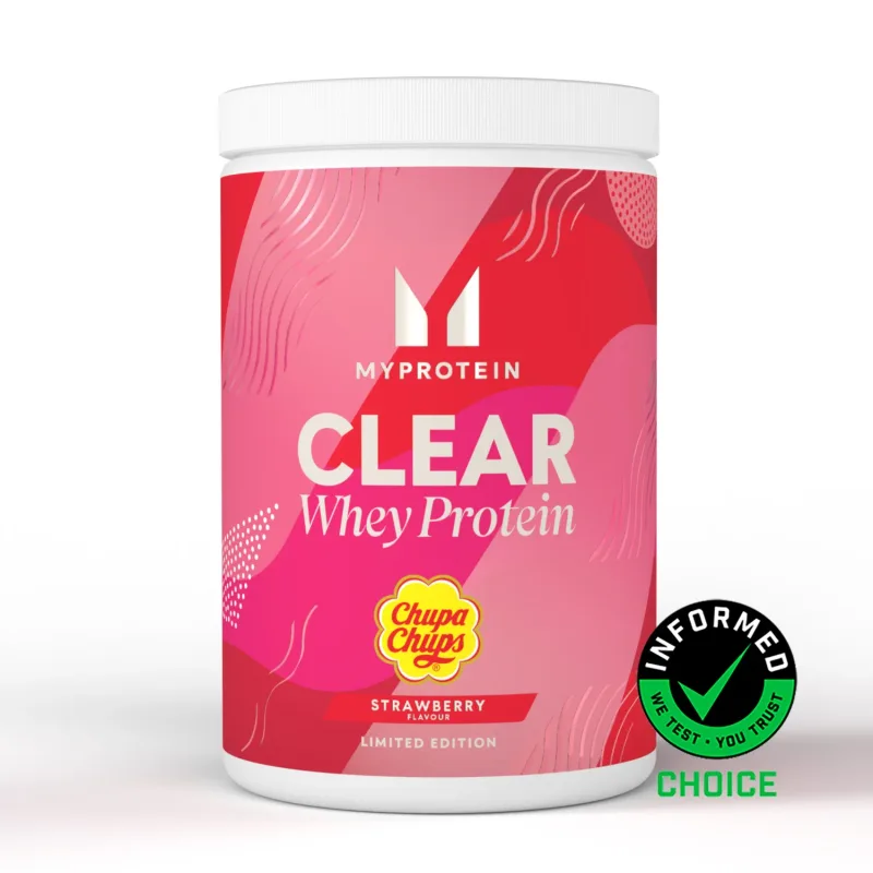 Clear Whey Isolat 500g - 20Portionen Chupa Chups® - Strawberry