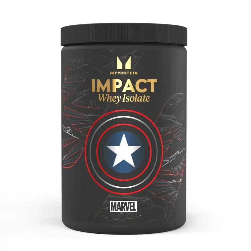 Impact Whey Isolate 600G - 20Portionen Captain America - Vanilla Raspberry