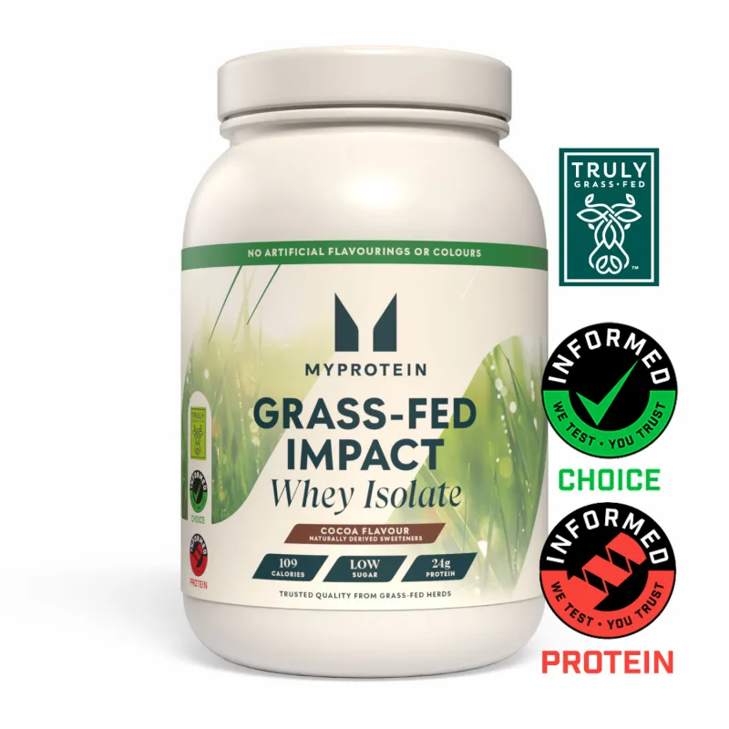 Impact Whey Isolate 1KG - 33Portionen Cocoa (Grass-Fed, Naturally Sweetened)