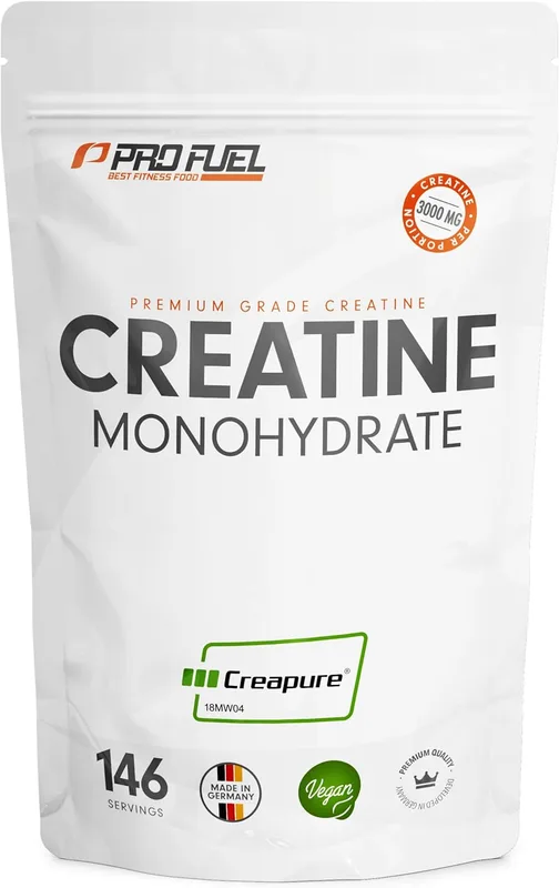 Creapure® Creatin Monohydrat Pulver 500g - das Premium Creatine aus Deutschland - extra hochdosiert für Fitness & Kraftsport - hochwertiges Kreatin 100% Made in Germany - laborgeprüft & 100% vegan